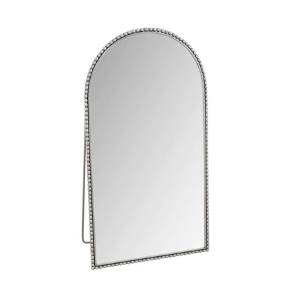 Arch Retro Full Length Mirror With Supporting Feet - Silver