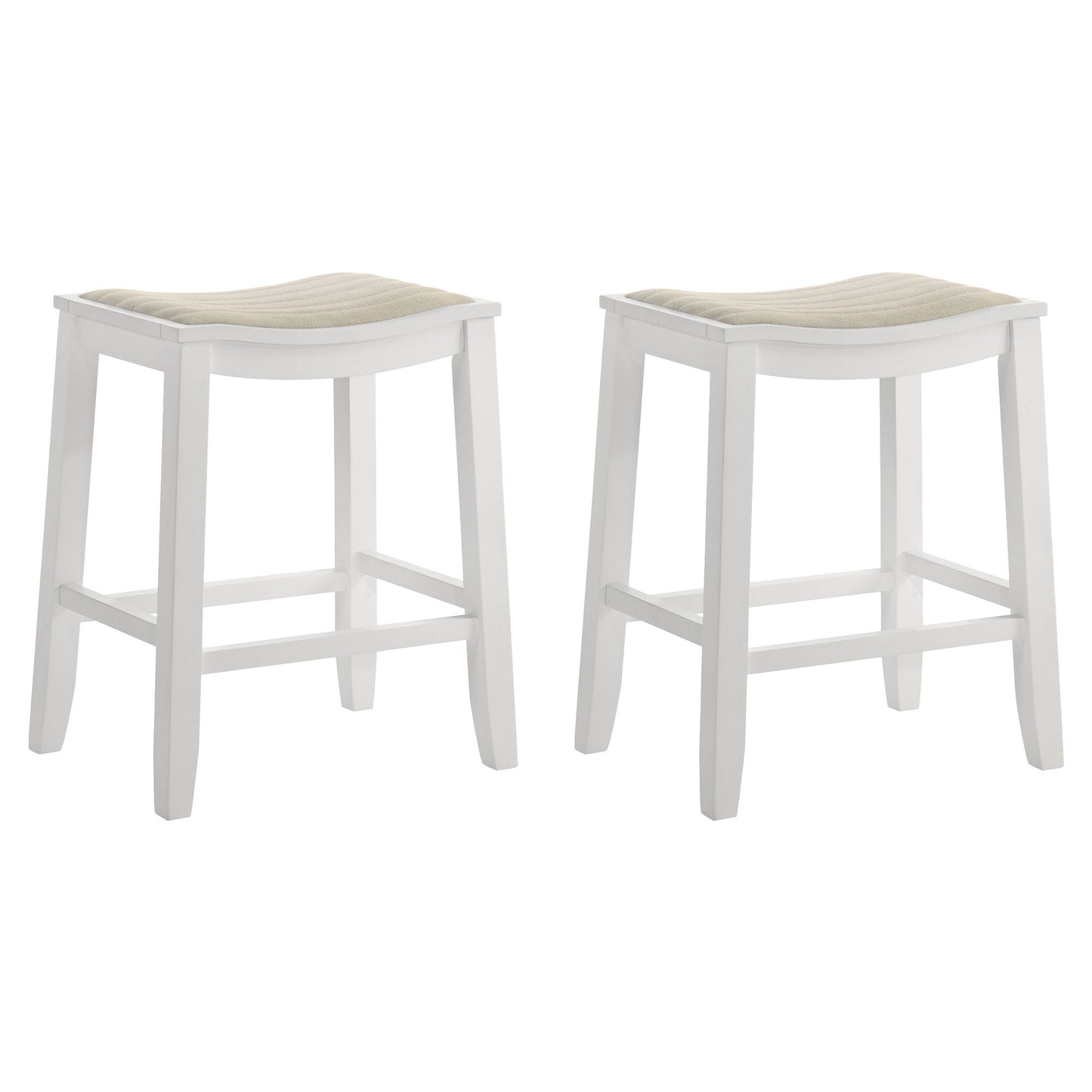 Iyani - Coastal Modern Wood Counter Height Kitchen Bar Stool