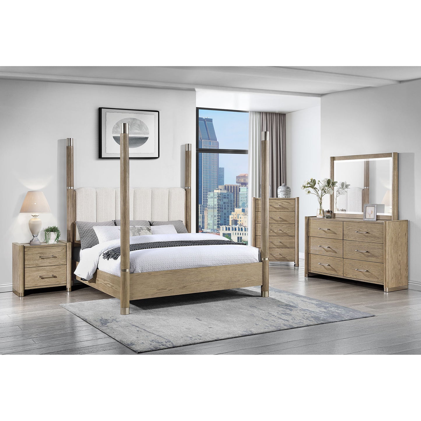 Sarai - Bed With Upholstered Headboard