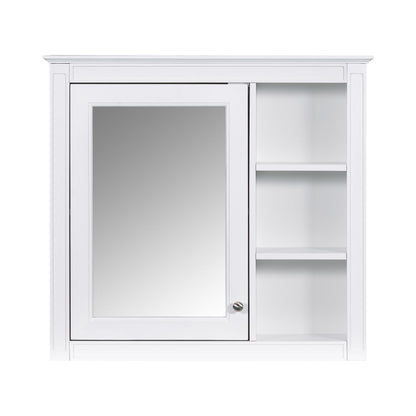 Wall Mounted Medicine Cabinet With Mirror And 3 Open Shelves