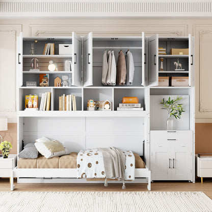 Murphy Wall Bed With Closet, Drawers & Desk