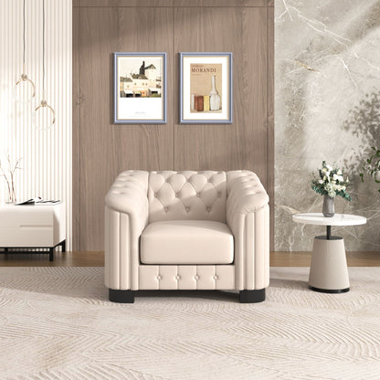 Upholstered Accent Sofa Chair With Removable Cushion