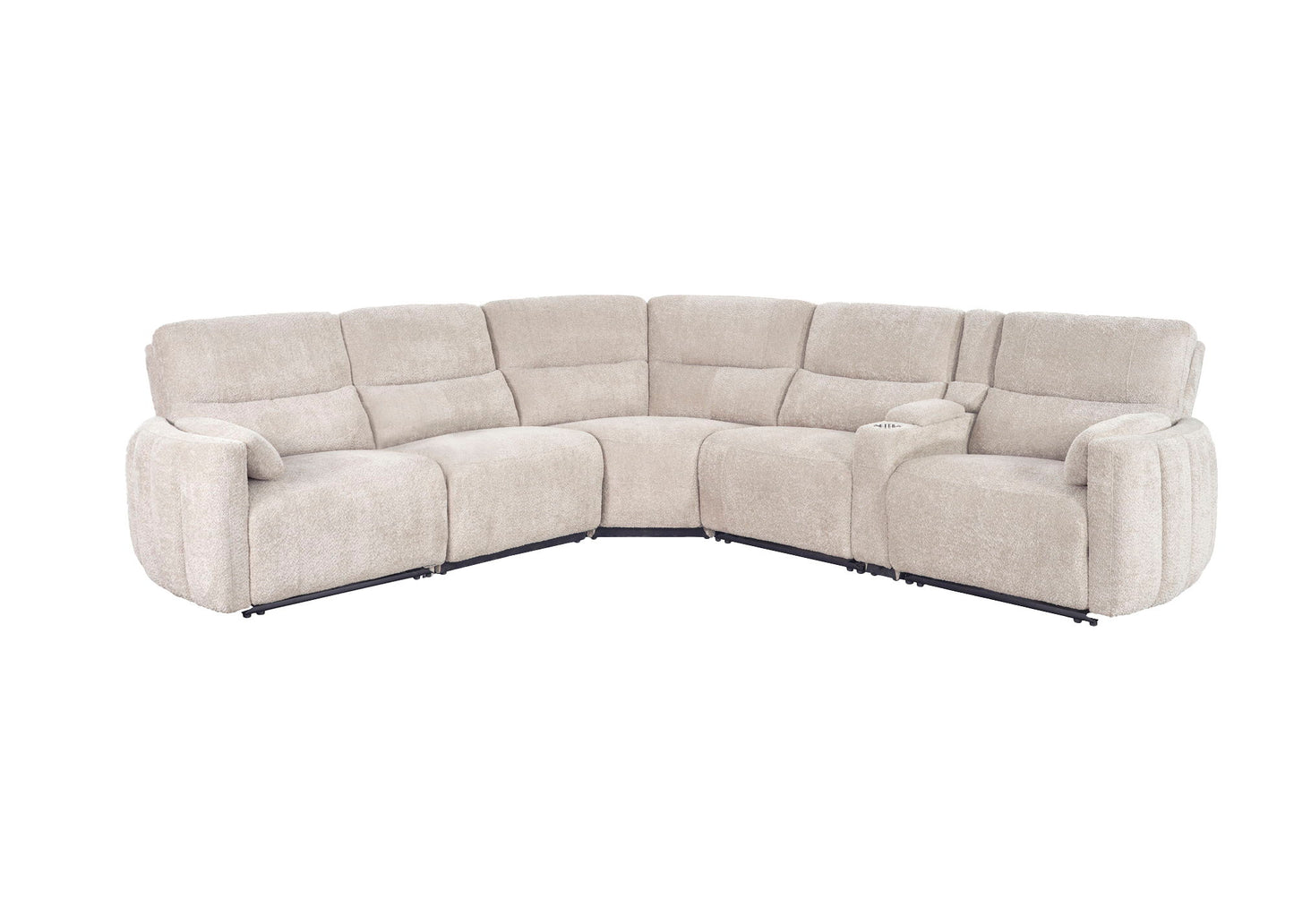 Modesto - Modular Power Reclining Sectional With Power Adjustable Headrests