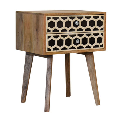Inlay - Bone Inlay Drawer Nightstand