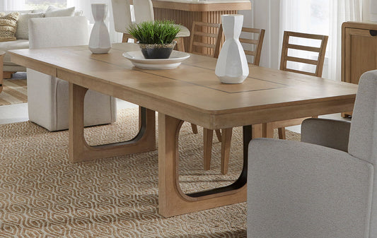 Escape - 84" Extendable Dining Table - Light Brown