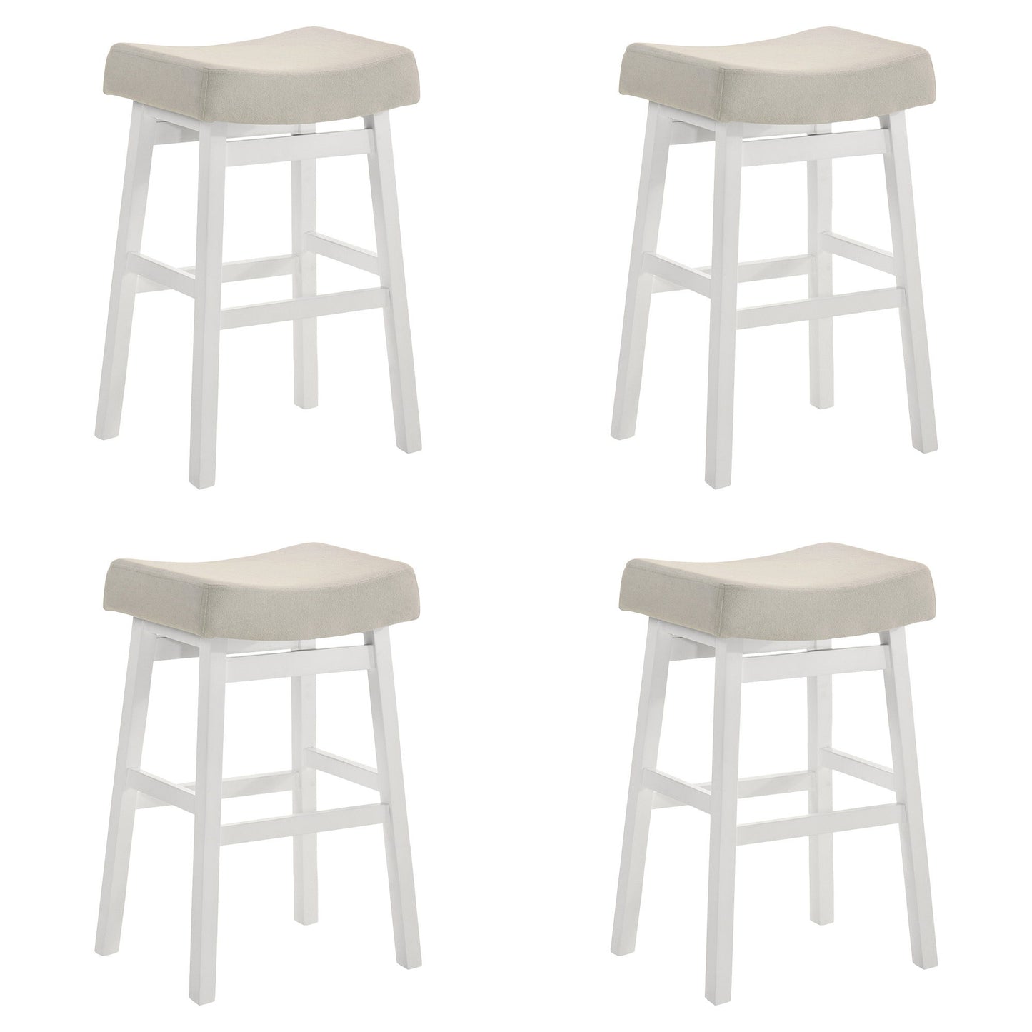 Lenon - Modern Farmhouse Wood Bar Height Kitchen Bar Stool