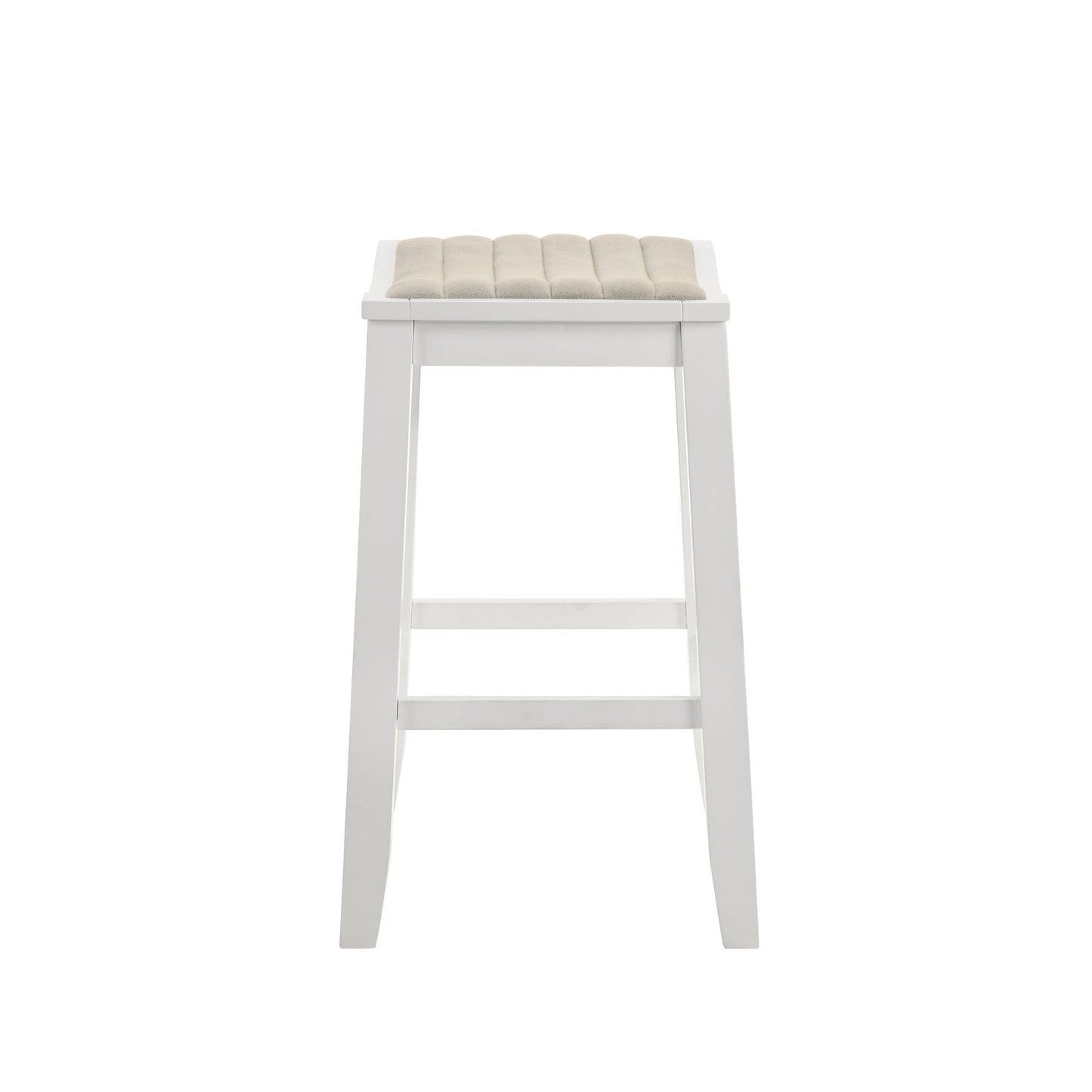 Iyani - Coastal Modern Wood Counter Height Kitchen Bar Stool