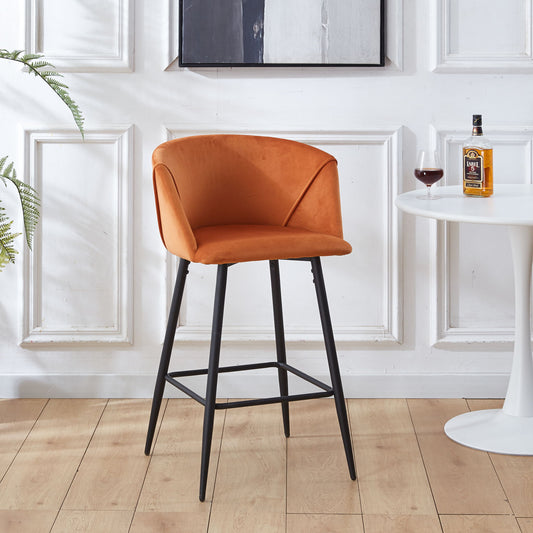 Counter Height Bar Stool Metal Legs (Set of 2)