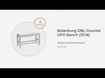 Bolanburg - Beige - DBL Counter UPH Bench