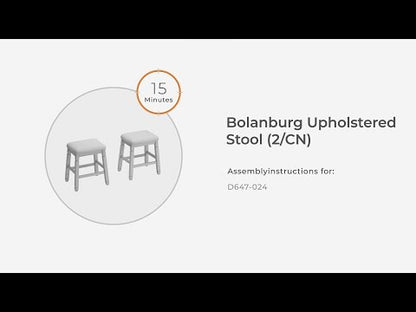 Bolanburg - Beige - Upholstered Stool (Set of 2)
