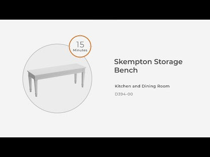 Skempton - White - Storage Bench