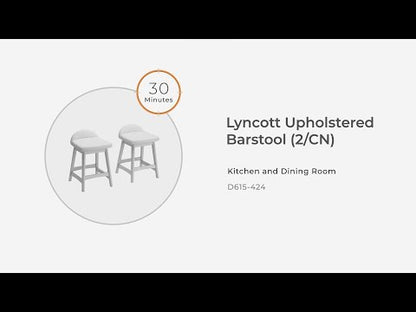 Lyncott - Upholstered Barstool (Set of 2)